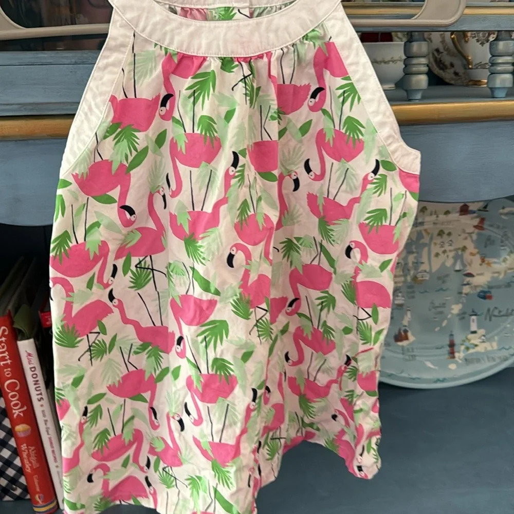 Gymboree girls pink flamingo shirt